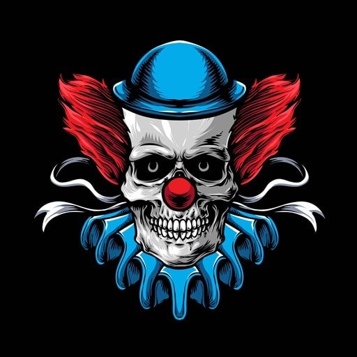 Scary Skull Clown